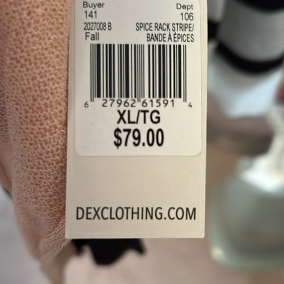 Dex Clothing stripe lightweight sweater XL - Picture 2 of 3